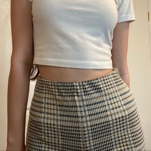 high wasted H&M plaid flare pants, size small